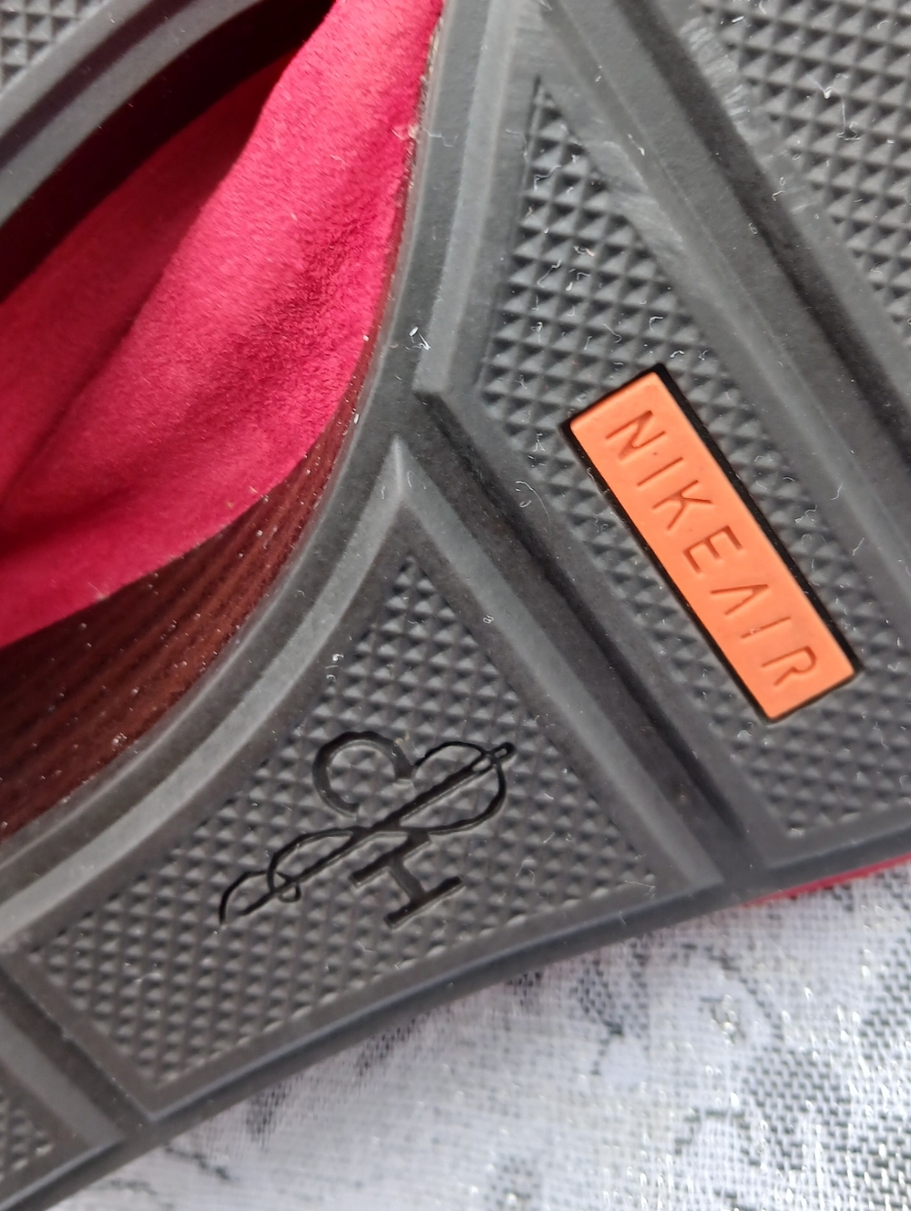 Nike-Cole Haan Red Suede & Patent Cap-Toe Ballet Flats - Picture 11 of 11